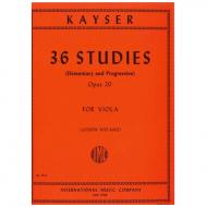 Kayser, H. E.: 36 Violaetüden Op. 20 
