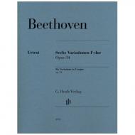 Beethoven, L. v.: Sechs Variationen F-dur Op. 34 