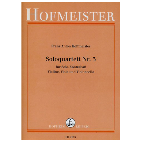 Hoffmeister, F. A.: Solo-Quartette Nr. 3 