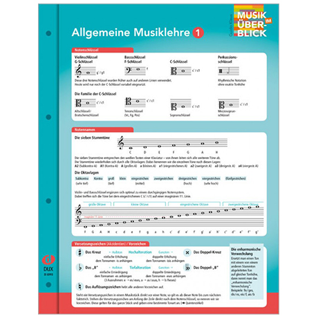 Musik im Überblick: Allgemeine Musiklehre 1 