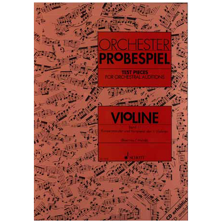 Orchester-Probespiel Violine Band 1 