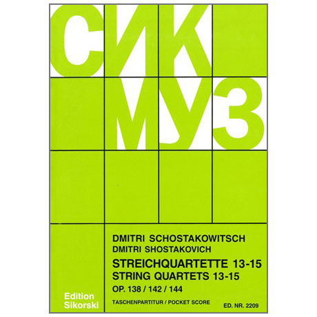 Shostakovich, D.: String Quartets Nos. 13-15 