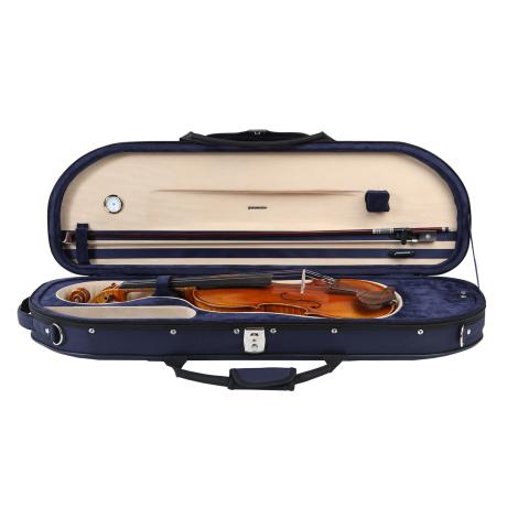 PACATO Mezza Luna violin case 4/4 | dark blue