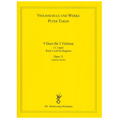 Taban, P.: Op. 11: 9 Duos für 2 Violinen 
