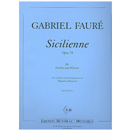 Fauré, G.: Sicilienne Op. 78 g-Moll 