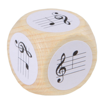 Note Dice with treble clef c'' to g''