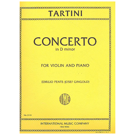 Tartini, G.:  Violinkonzert d-Moll 