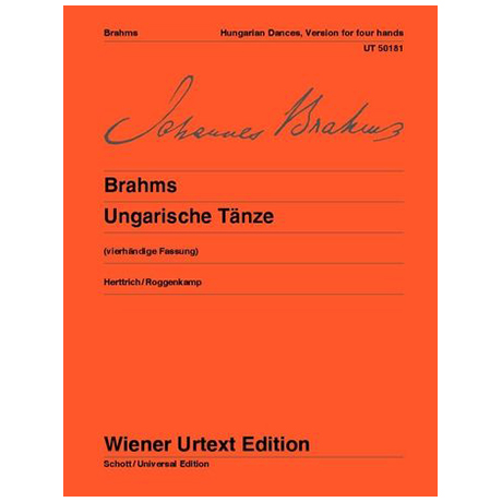 Brahms, J.: Ungarische Tänze für Klavier 4 ms 