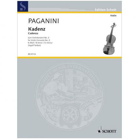 Paganini, N.: Violinkonzert Nr. 2 Op. 7 h-Moll – Kadenz (Turban) 