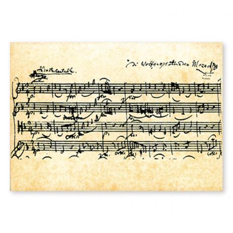 Postcard Mozart 
