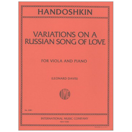Khandoshkin, I.: Variationen über ein russisches Liebeslied 