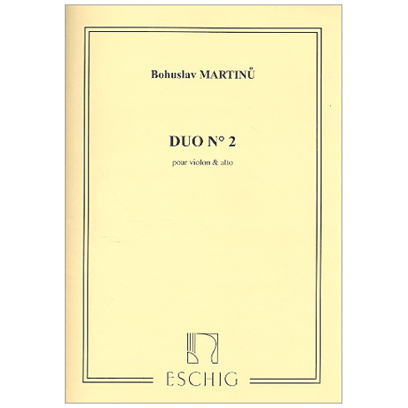 Martinu, B.: Duo Nr. 2 für Violine und Viola 