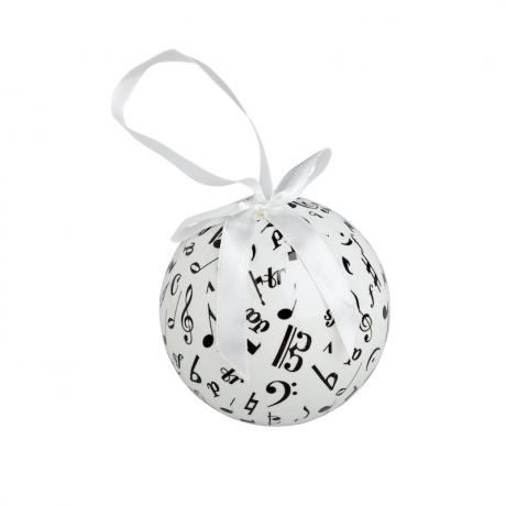 Christmas tree ball music symbol