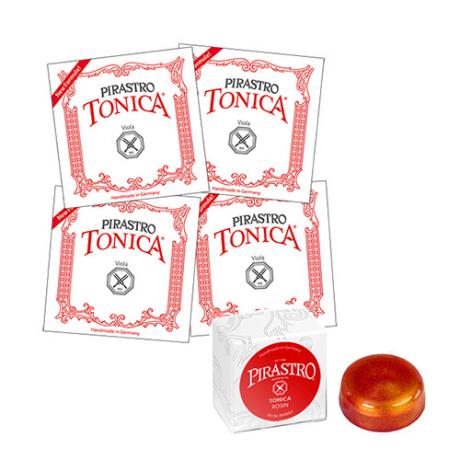 TONICA »NEW FORMULA« viola string SET + rosin by Pirastro 4/4 | medium