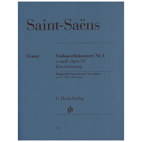Saint-Saens, C.: Violoncellokonzert Nr. 1 Op. 33  a-Moll Urtext 