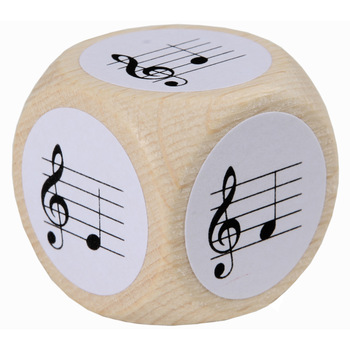 Note Dice with treble clef c' to g'