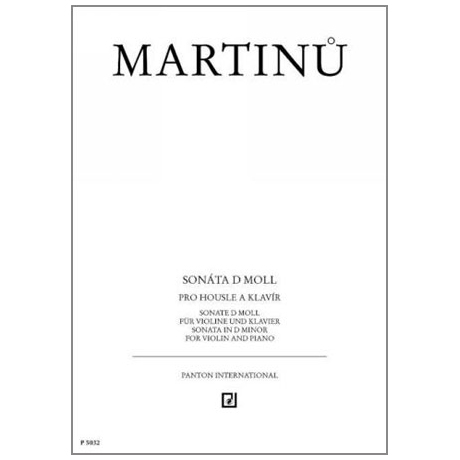 Martinů, B.: Violinsonate d-Moll 