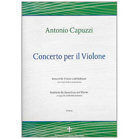Capuzzi, G.A.: Concerto per il violone D-Dur 
