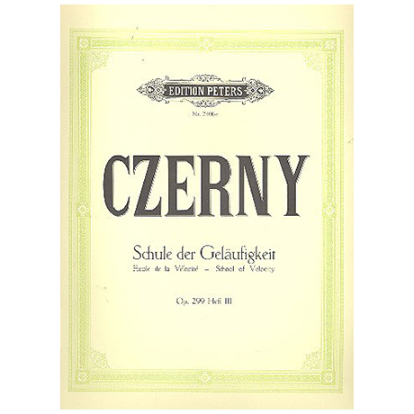 Czerny, C.: Die Schule der Geläufigkeit Op. 299 Band III 