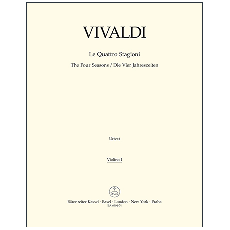 Vivaldi, A.: Le Quattro Stagioni – Stimmen violin 1