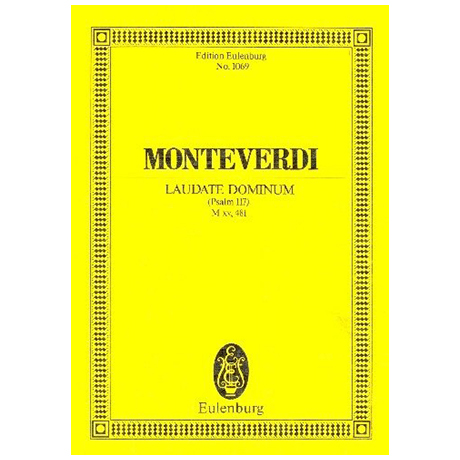 Monteverdi, C.: Laudate Dominum M xv, 481 