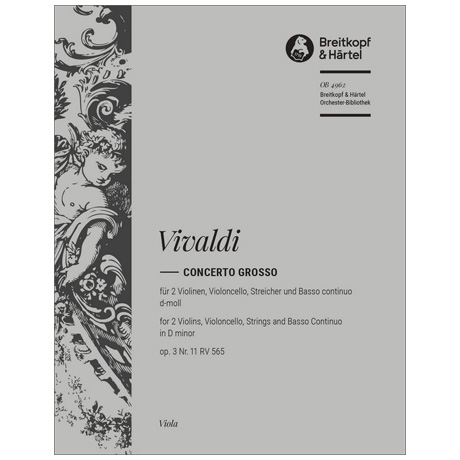 Vivaldi, A.: Concerto grosso d-moll op. 3/11 RV 565 viola