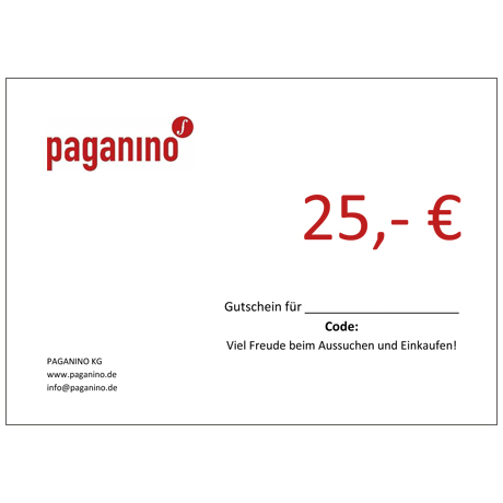 Gift certificate 25,- EUR 