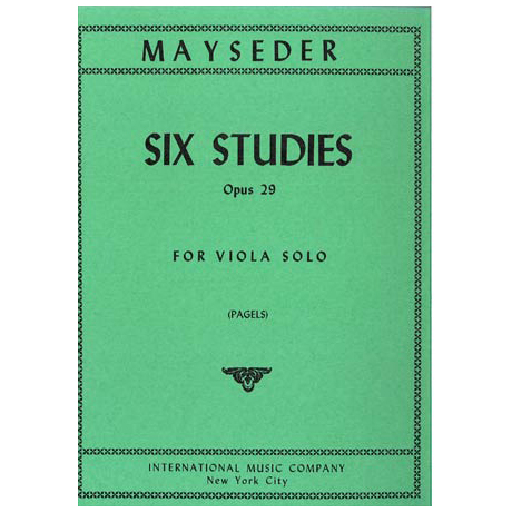 Mayseder, J.: Sechs Etüden op. 29 