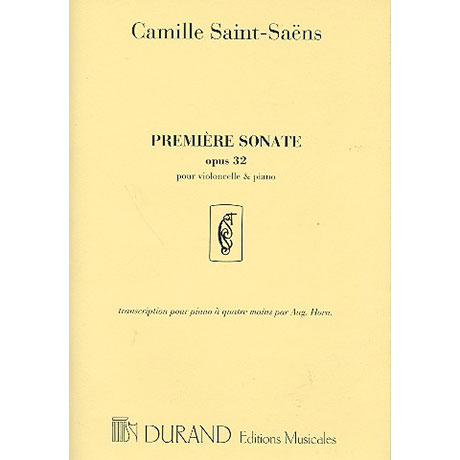Saint-Saëns, C.: Sonate Nr. 1 Op. 32 c-Moll 