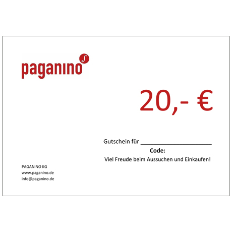 Gift certificate 20,- EUR 