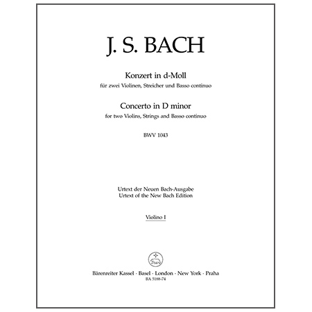 Bach, J. S.: Doppelkonzert BWV 1043 d-Moll – Orchesterstimmen violin 1