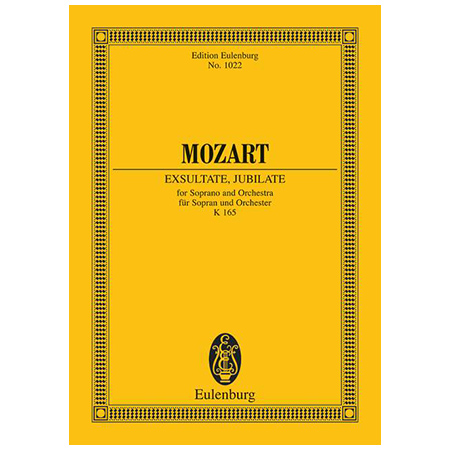 Mozart, W. A.: Exsultate, jubilate KV 165 