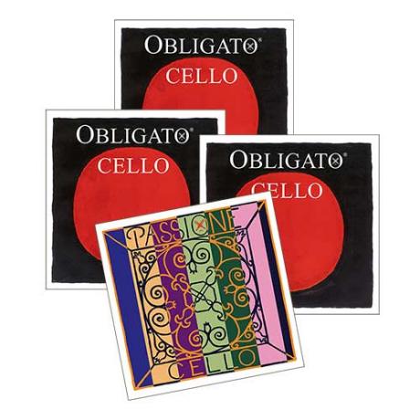 PASSIONE/OBLIGATO cello string SET by Pirastro 4/4 | medium