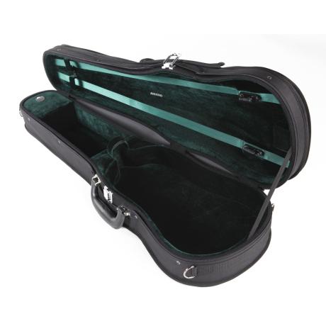 AMATO light violin shaped case 4/4 | black/green