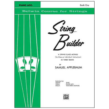 Applebaum, S.: String Builder Book One – Piano Accompaniment 