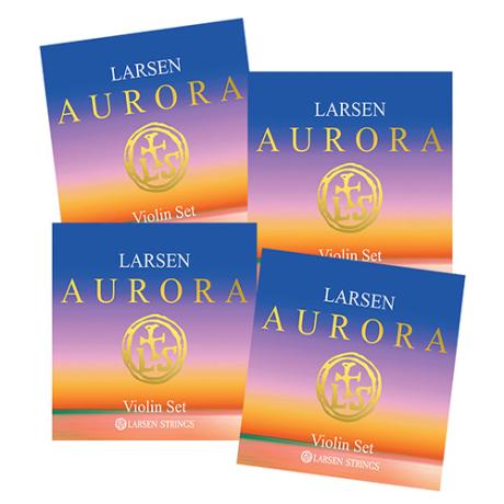 Jeu De Cordes LARSEN STRINGS Aurora Violon 4/4 - Ré Argenté Médium - Son Chaud Et Brillant
