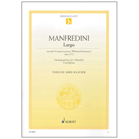 Manfredini, Fr.: Largo Op. 3/12 (aus dem Weihnachtskonzert) 