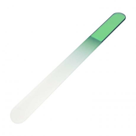 Glass nail file XL green