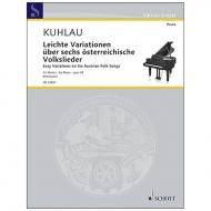 Kuhlau, F.: Leichte Variationen über sechs österreichische Volkslieder Op. 42 