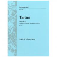 Tartini, G.: Konzert für Violine, Streichorchester und B.c. g-Moll 
