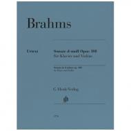 Brahms, J.: Violinsonate d-moll op. 108 