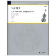Weber, C. M. v.: 6 Violinsonates progressives WeV P. 6 book 2 