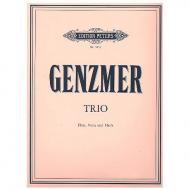 Genzmer, H.: Trio für Flöte, Viola und Harfe 