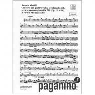 Vivaldi, A.: Concerto X Op. 3/10 RV 580 PV 148 h-Moll – Stimmen 