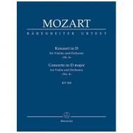 Mozart, W. A.: Konzert für Violine und Orchester Nr. 4 D-Dur KV 218 