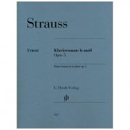 Strauss, R.: Klaviersonate Op. 5 h-Moll 