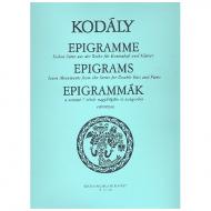 Kodály, Z.: Epigramme 