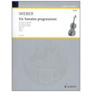 Weber, C. M. v.: 6 Violinsonates progressives WeV P. 6 book 1 