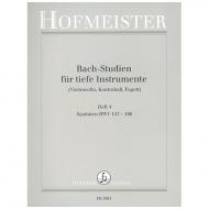 Siebach, K.: Bach Studien für tiefe Instrumente Heft 4: Kantaten BWV 147-196 