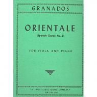 Granados, E.: Orientale. Spanischer Tanz Nr. 2 